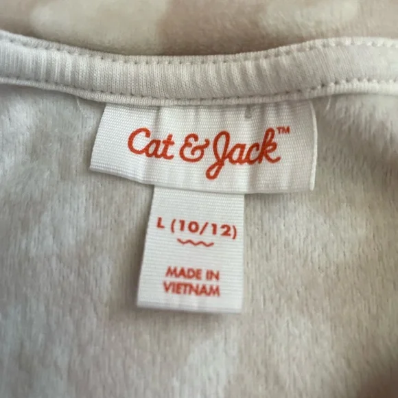 Cat & Jack Cream Leopard Patterned Super Soft Top - Picture 4 of 5